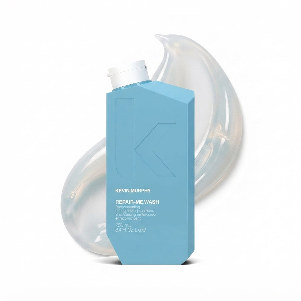 KEVIN.MURPHY REPAIR-ME.WASH Moisturising Hair Repair Shampoo - For Damaged, Frizzy Hair - Protein Hair & Frizz Control Sulphate-Free Shampoo with Green Pea Protein & Silk Amino Acids - 250 mL