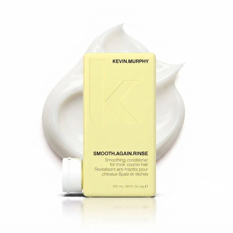 KEVIN.MURPHY SMOOTH.AGAIN RINSE Smoothing Hair Conditioner - For Thick, Coarse, Frizzy Hair - Frizz Control, Moisturising, Sulphate Free with Monoi Oil & Keratin Protein - 250 mL