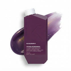 KEVIN.MURPHY YOUNG.AGAIN.WASH Moisturising Shampoo - For Ageing, Dry & Damaged Hair - Sulphate Free Luxury Hair Repair with Amino Acids, Baobab & Lotus Flower Extract - 250 mL