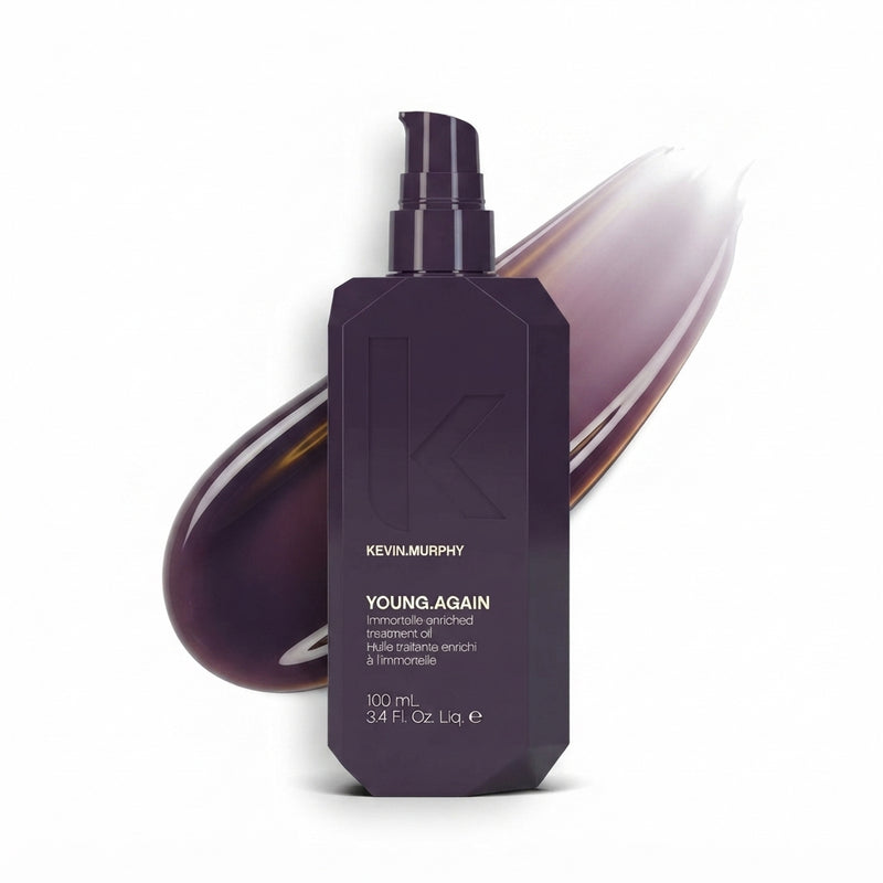 KEVIN.MURPHY YOUNG.AGAIN Hair Oil Serum - For All Hair Types/Hair Repair - Leave In Smoothing, Heat Protection Hair Conditioning Oil for Strength & Shine with Immortelle - 100mL