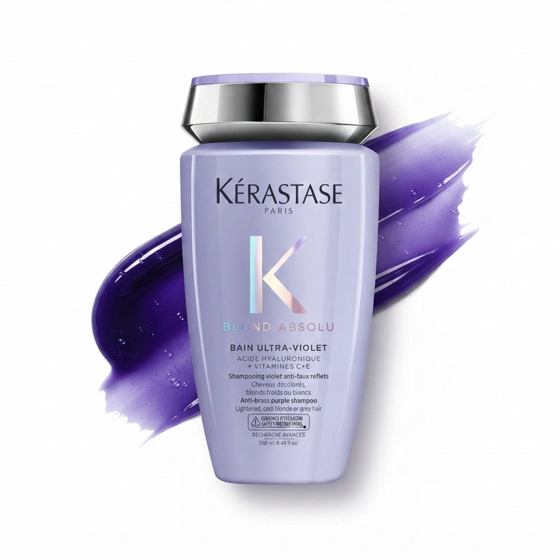 Kérastase Blond Absolu Ultra Violet Shampoo – Professional Hair Care for Shine, Repair & Smoothness 250ml