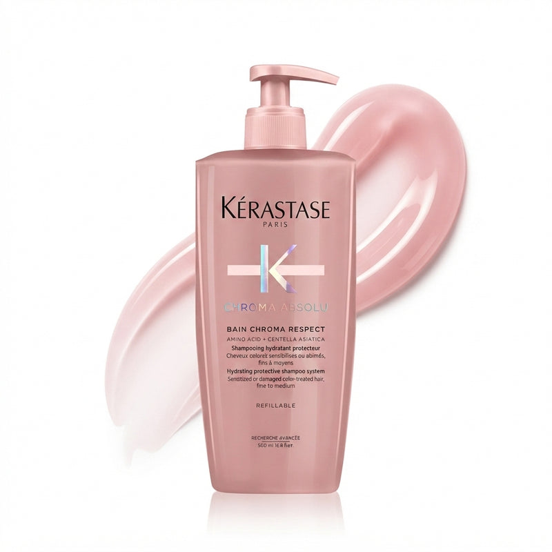 Kérastase Chroma Absolu Respect Shampoo – Professional Hair Care for Shine, Repair & Smoothness 500ml