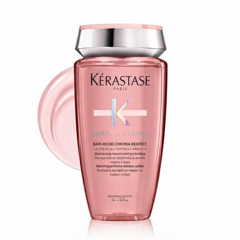 Kérastase Chroma Absolu Riche Respect Shampoo – Professional Hair Care for Shine, Repair & Smoothness 250ml
