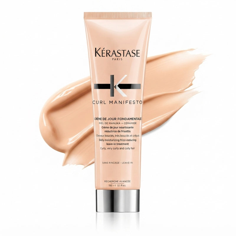 Kerastase Curl Manifesto Creme De Jour Fondamentale Hair Cream Daily Moisturizing Frizz-Reducing Leave-in Treatment - For Curly Hair 150ml