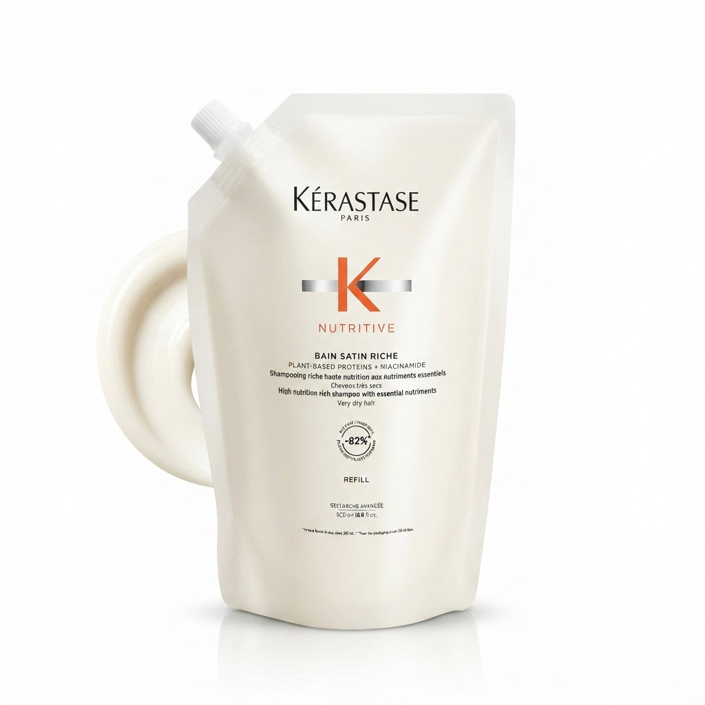 Kérastase Nutritive Riche Refill Shampoo – Professional Hair Care for Shine, Repair & Smoothness 500ml