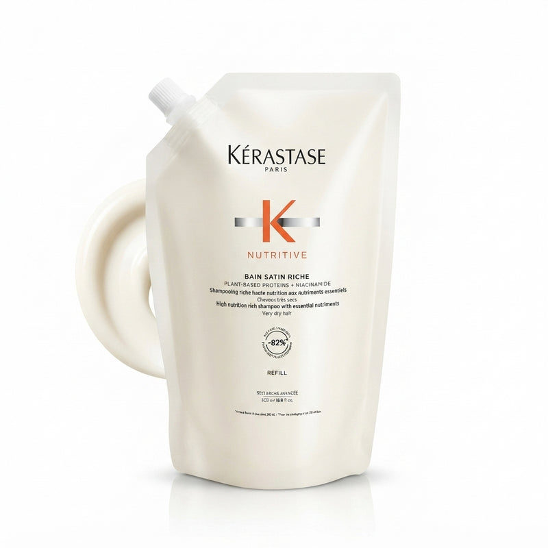 Kérastase Nutritive Riche Refill Shampoo – Professional Hair Care for Shine, Repair & Smoothness 500ml