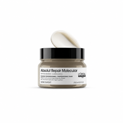 L'Oréal Professionnel Absolut Repair Molecular Mask | Repairing Salon Haircare for Damaged Hair | Peptides & Amino Acids | 250ml