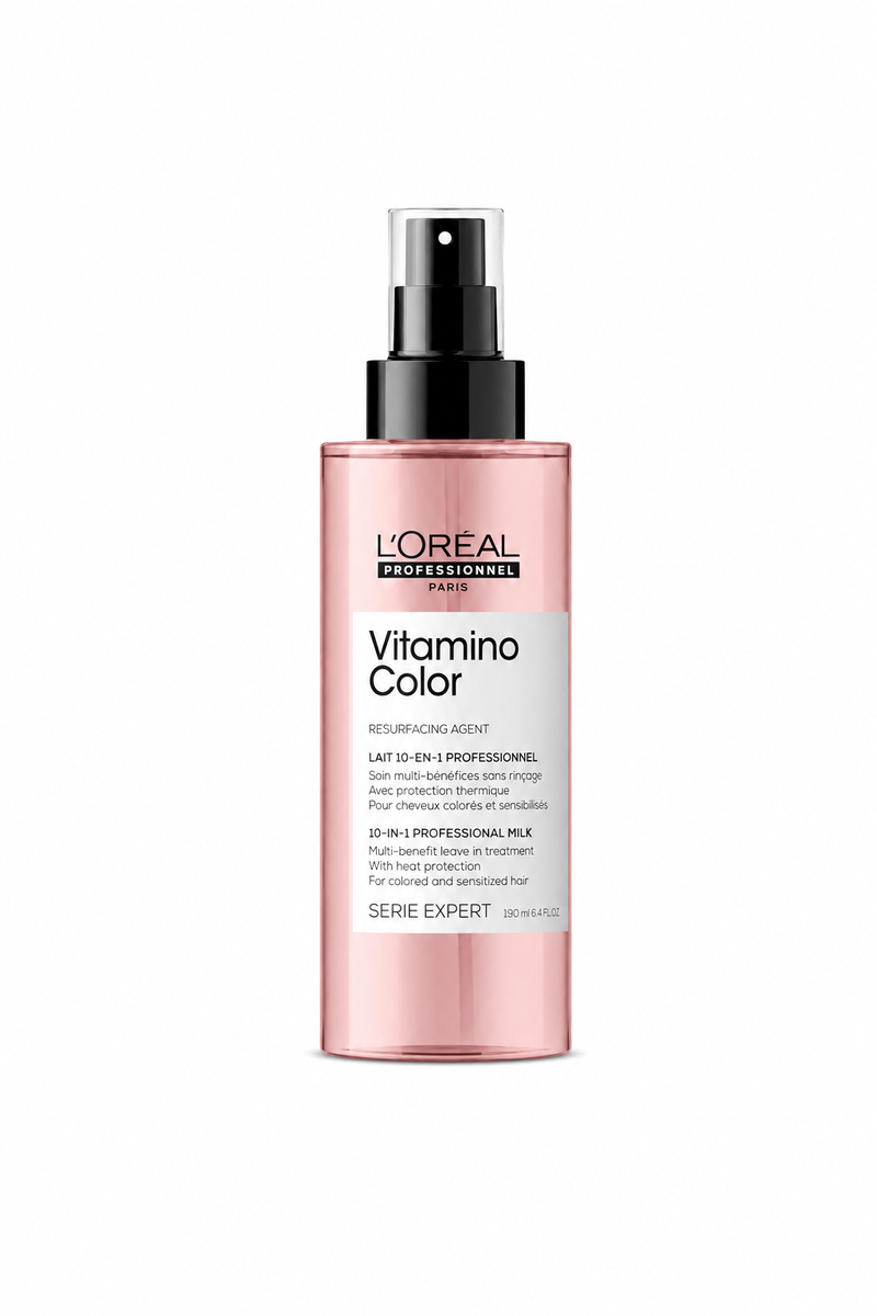 L'Oréal Professionnel Vitamino Color 10-1 Spray | Multi-Benefit Color Protecting Salon Haircare | Professional Resveratrol | 190ml