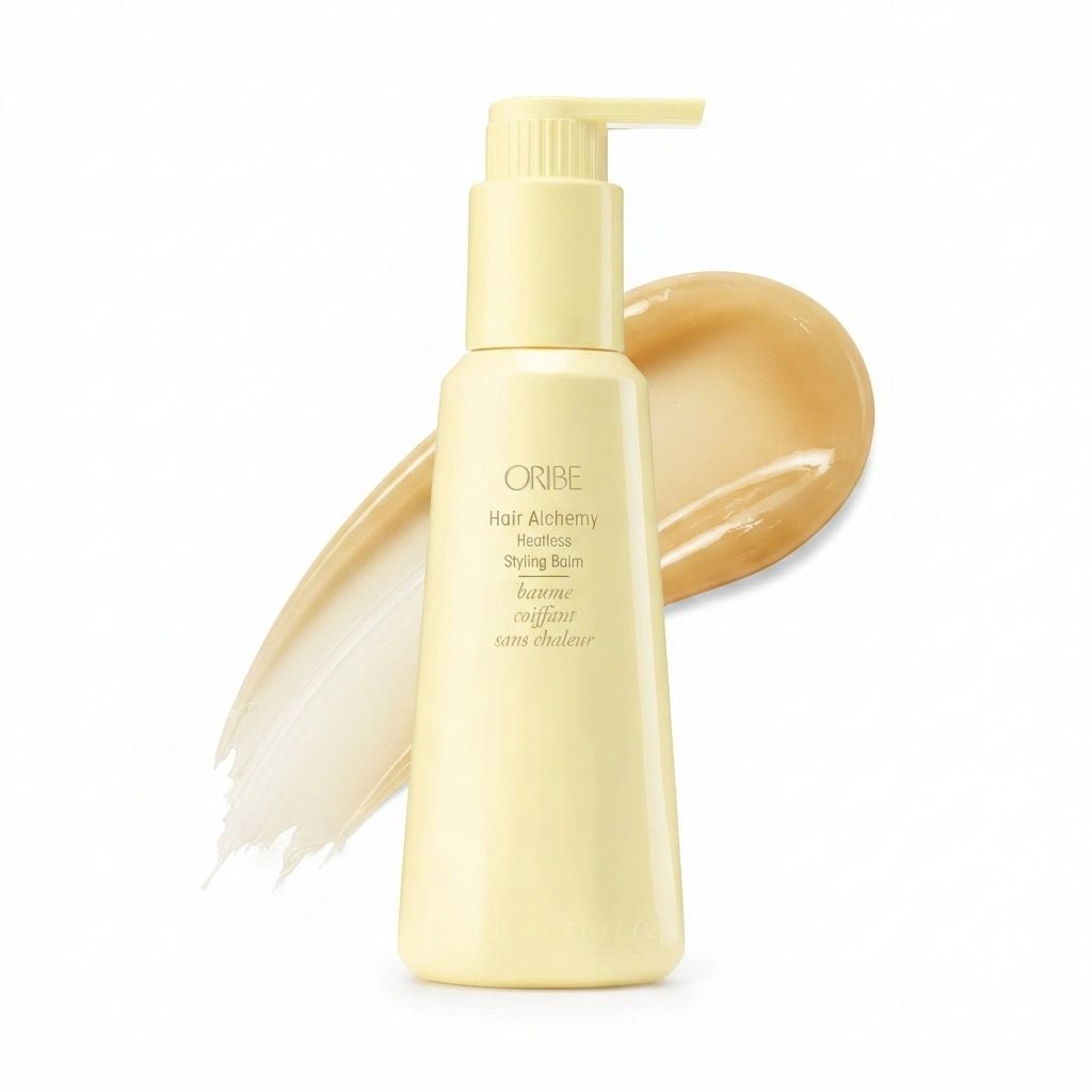 Oribe Hair Alchemy Heatless Hair Styling Balm - Reduces Breakage & Strengthens Hair - Air Dry & Heatless Styles - Softens & Smooths Frizz & Flyaways - For Fine To Medium Hair - 5 oz